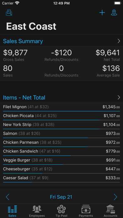 Emulate iPhone app Sales Pro - Square POS Reports using MyAndroid Emulate iPhone app Sales Pro - Square POS Reports using MyAndroid