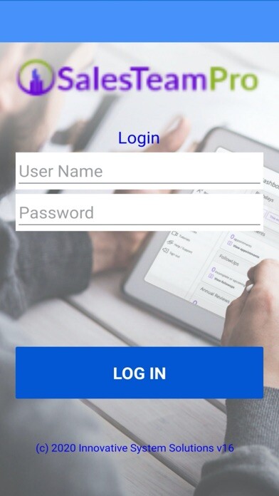 Emulate iPhone app SalesTeamPro using MyAndroid