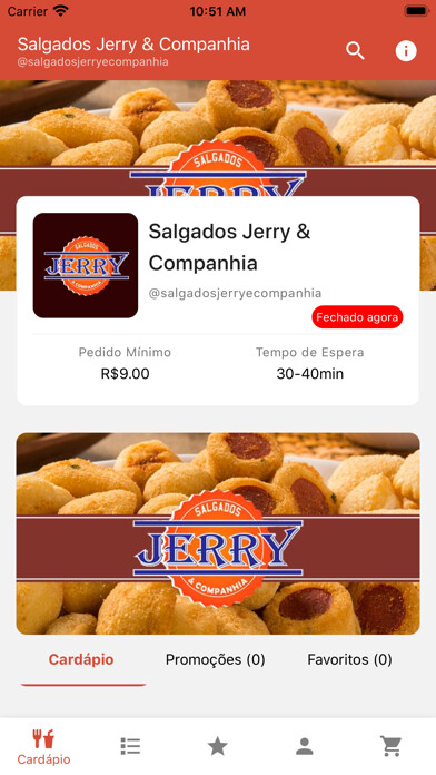 Emulate iPhone app Salgados Jerry & Companhia using MyAndroid Emulate iPhone app Salgados Jerry & Companhia using MyAndroid