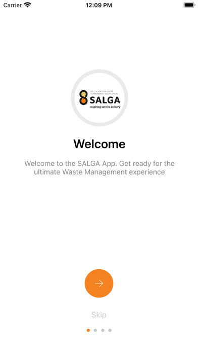 Emulate iPhone app SALGA Waste Management using MyAndroid