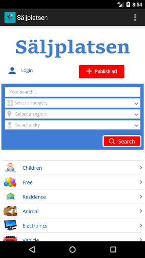 Run android online APK Saljplatsen from MyAndroid or emulate Saljplatsen using MyAndroid
