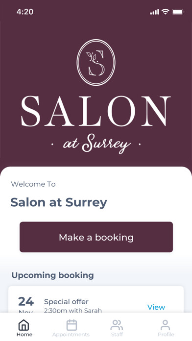 Emulate iPhone app Salon at Surrey using MyAndroid Emulate iPhone app Salon at Surrey using MyAndroid