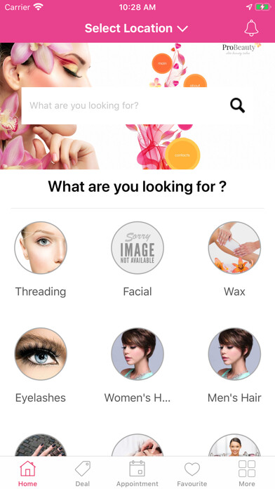 Emulate iPhone app Salon Deal using MyAndroid