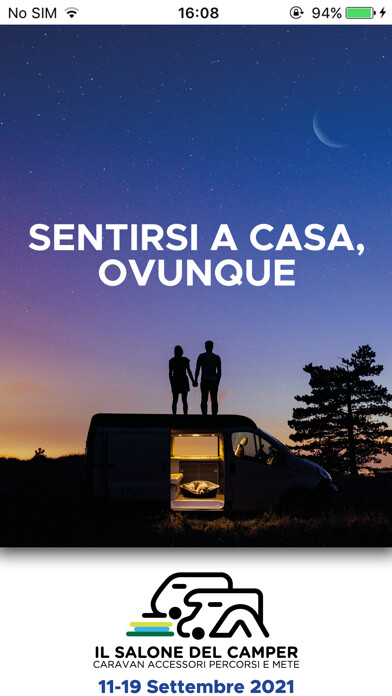 Emulate iPhone app Salone del Camper using MyAndroid