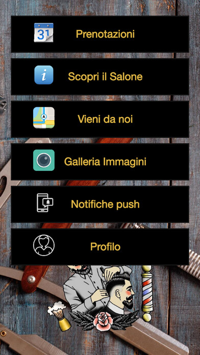Emulate iPhone app Salone Piccolo Specchio using MyAndroid