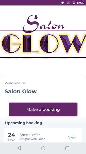 Emulate Android APK Salon Glow