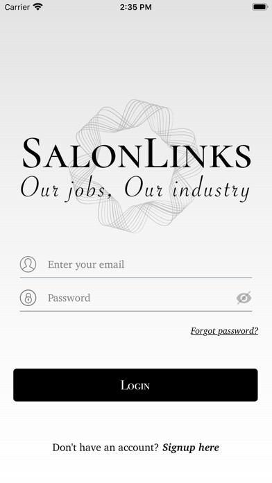 Emulate iPhone app SalonLinks® using MyAndroid Emulate iPhone app SalonLinks® using MyAndroid