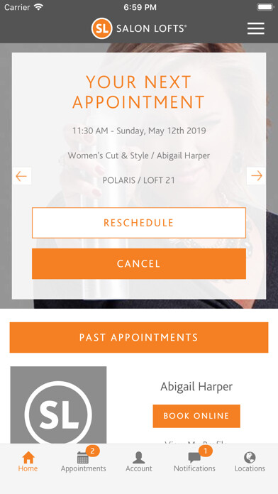 Emulate iPhone app Salon Lofts using MyAndroid Emulate iPhone app Salon Lofts using MyAndroid