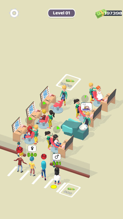 Emulate iPhone app Salon Management 3D using MyAndroid