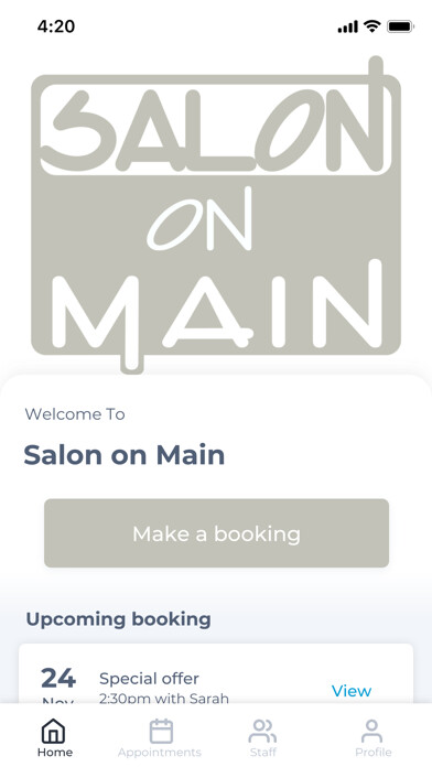 Emulate iPhone app Salon on Main using MyAndroid Emulate iPhone app Salon on Main using MyAndroid
