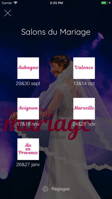 Emulate iPhone app Salons du Mariage du Sud Est using MyAndroid Emulate iPhone app Salons du Mariage du Sud Est using MyAndroid