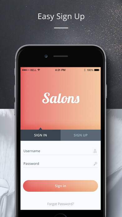 Emulate iPhone app Salons using MyAndroid Emulate iPhone app Salons using MyAndroid