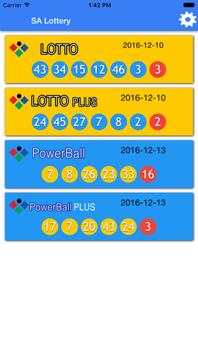Emulate iPhone app SA Lotto results check notify using MyAndroid