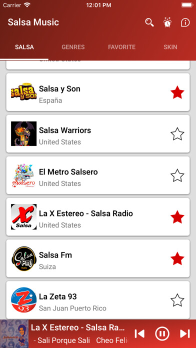 Emulate iPhone app Salsa Music Radio App using MyAndroid Emulate iPhone app Salsa Music Radio App using MyAndroid