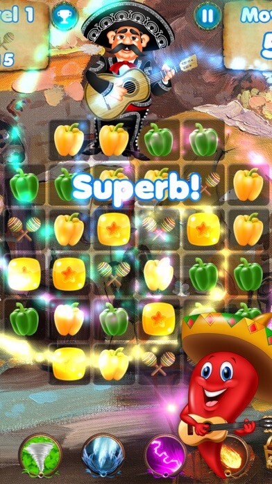 Emulate iPhone app Salsa Swap - match spanish candy puzzle game using MyAndroid Emulate iPhone app Salsa Swap - match spanish candy puzzle game using MyAndroid