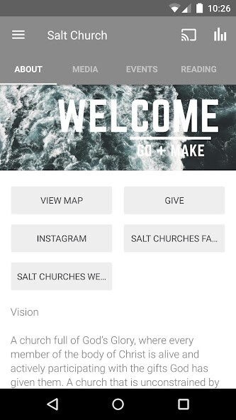 Emulate iPhone app Salt Churches using MyAndroid Emulate iPhone app Salt Churches using MyAndroid