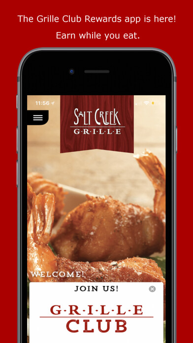 Emulate iPhone app Salt Creek Grille using MyAndroid