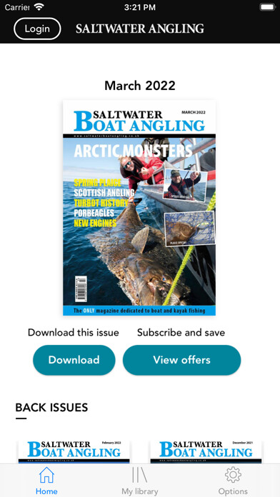 Emulate iPhone app Saltwater Boat Angling using MyAndroid