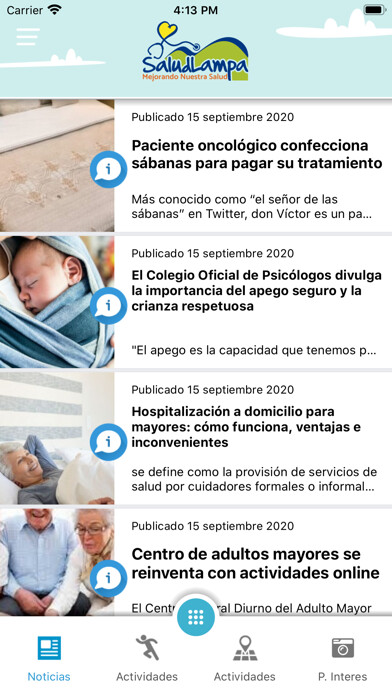 Emulate iPhone app Salud Lampa using MyAndroid Emulate iPhone app Salud Lampa using MyAndroid