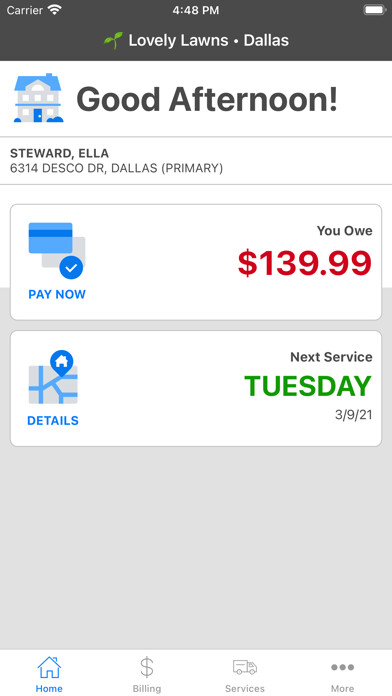 Emulate iPhone app SA Manage Service using MyAndroid