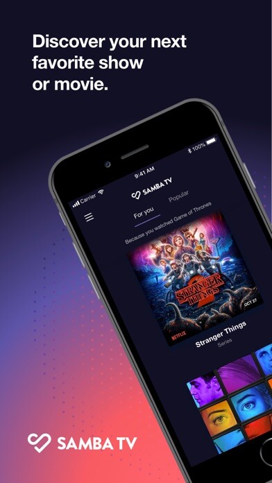 Emulate iPhone app Samba TV Mobile using MyAndroid