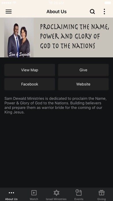 Emulate iPhone app Sam Dewald Ministries using MyAndroid Emulate iPhone app Sam Dewald Ministries using MyAndroid
