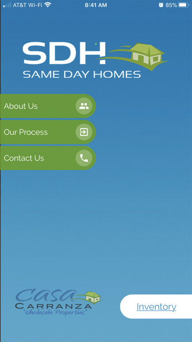 Emulate iPhone app Same Day Homes using MyAndroid