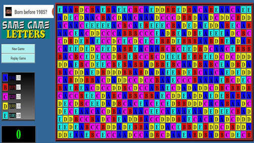 Run android online APK Same Game LETTERS from MyAndroid or emulate Same Game LETTERS using MyAndroid