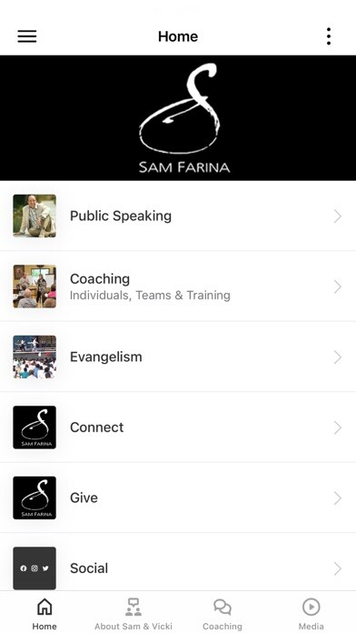 Emulate iPhone app Sam Farina Ministries using MyAndroid Emulate iPhone app Sam Farina Ministries using MyAndroid