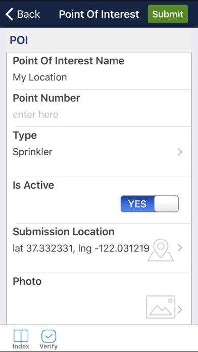 Emulate iPhone app SAM Field using MyAndroid