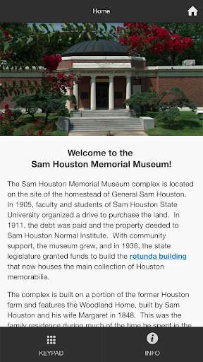 Run android online APK Sam Houston Memorial Museum from MyAndroid or emulate Sam Houston Memorial Museum using MyAndroid
