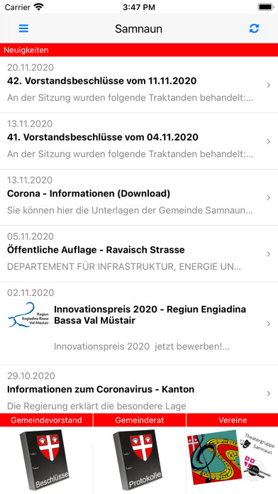 Emulate iPhone app Samnaun using MyAndroid