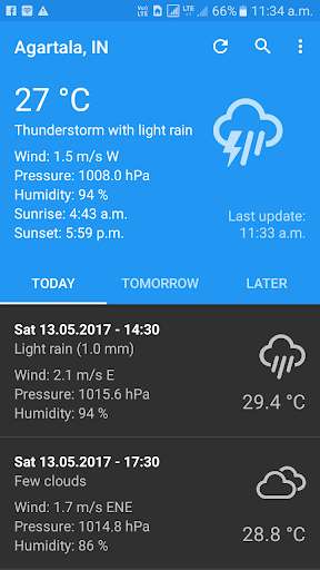 Run android online APK Sampili Weather from MyAndroid or emulate Sampili Weather using MyAndroid