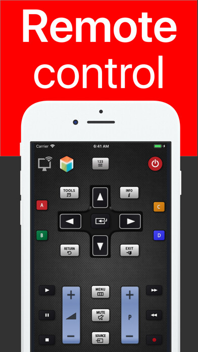 Emulate iPhone app SamRemote - smart tv remote using MyAndroid