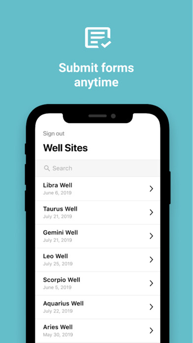 Emulate iPhone app Samsara Mobile Forms using MyAndroid