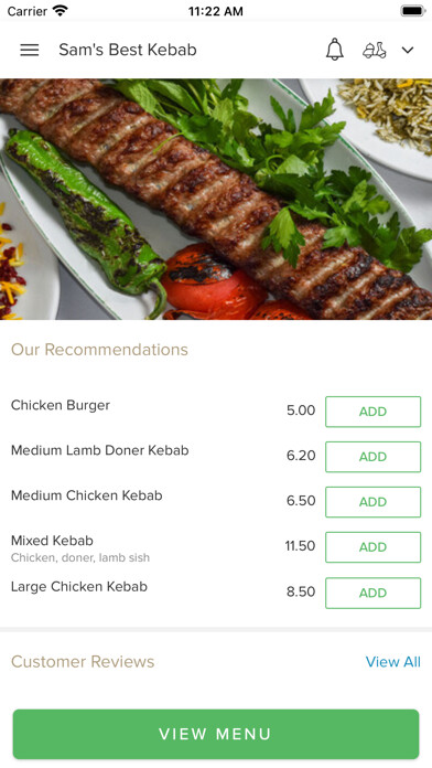 Emulate iPhone app Sams Best Kebab using MyAndroid Emulate iPhone app Sams Best Kebab using MyAndroid