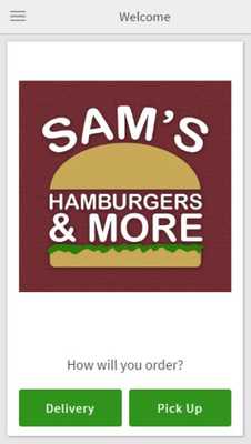 Emulate Android APK Sams Hamburgers and More