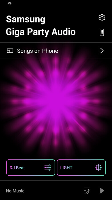 Emulate iPhone app Samsung Sound Tower using MyAndroid