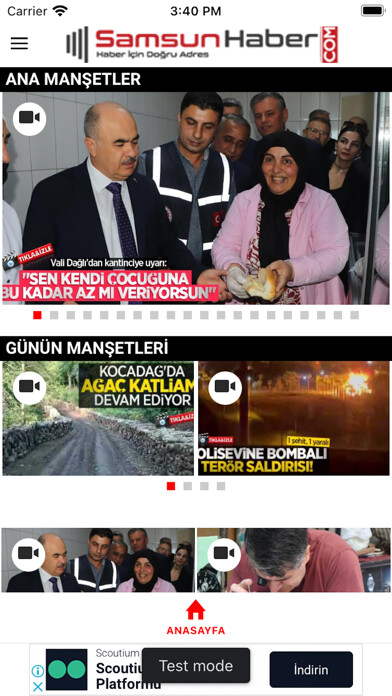 Emulate iPhone app Samsun Haber using MyAndroid Emulate iPhone app Samsun Haber using MyAndroid