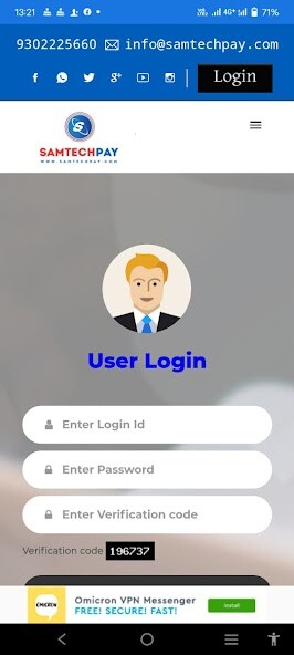 Run android online APK SAMTechPay from MyAndroid or emulate SAMTechPay using MyAndroid