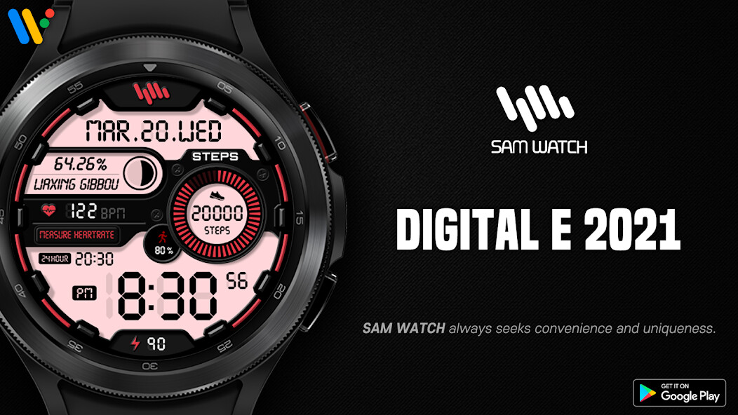Run android online APK SamWatch Digital E 2021 from MyAndroid or emulate SamWatch Digital E 2021 using MyAndroid