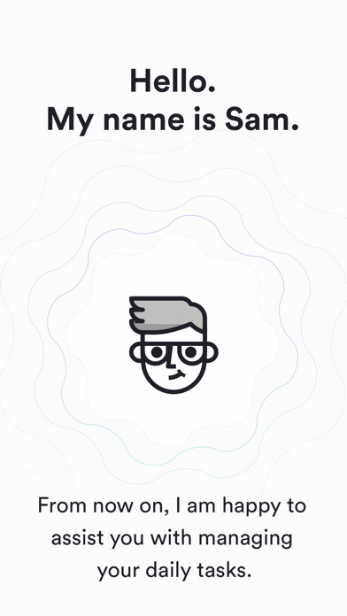 Emulate iPhone app Sam - Your smart companion using MyAndroid