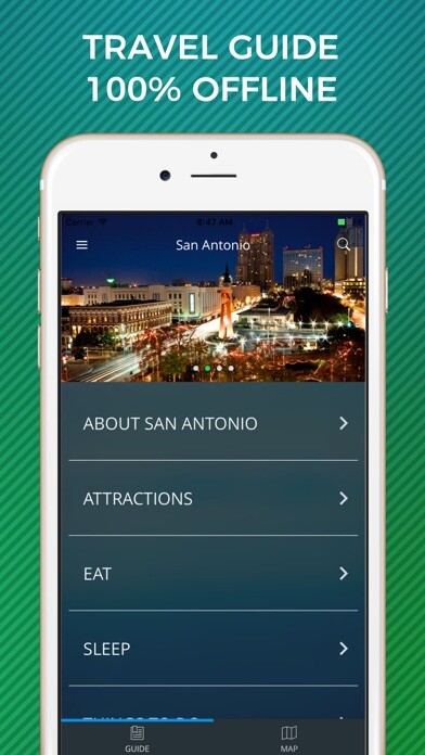 Emulate iPhone app San Antonio Travel Guide with Offline Street Map using MyAndroid Emulate iPhone app San Antonio Travel Guide with Offline Street Map using MyAndroid