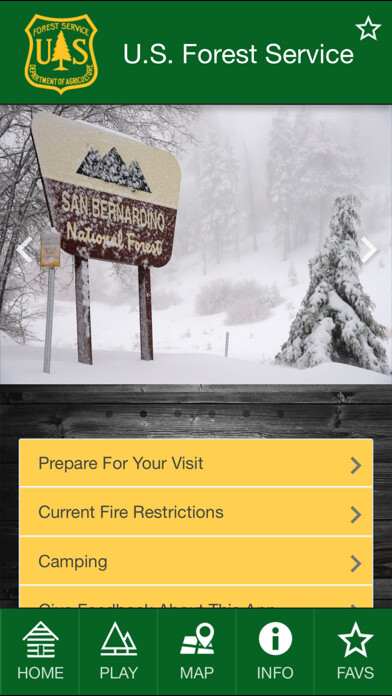 Emulate iPhone app San Bernardino Nat. Forest using MyAndroid Emulate iPhone app San Bernardino Nat. Forest using MyAndroid