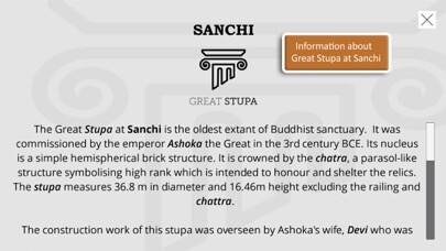 Emulate iPhone app Sanchi Stupa 3D using MyAndroid