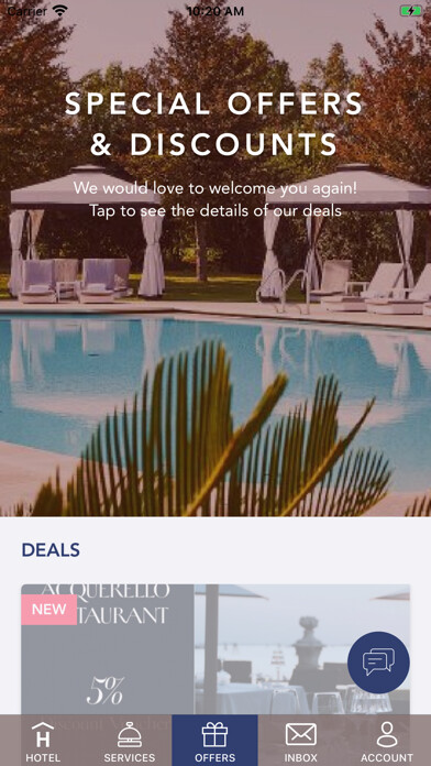 Emulate iPhone app San Clemente Palace Kempinski using MyAndroid