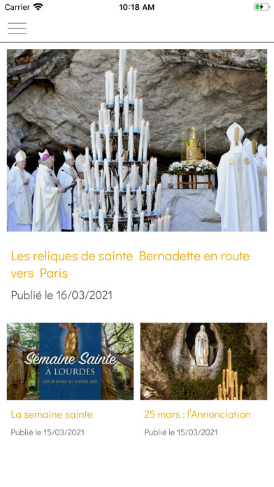 Emulate iPhone app Sanctuaire N-D de Lourdes using MyAndroid Emulate iPhone app Sanctuaire N-D de Lourdes using MyAndroid