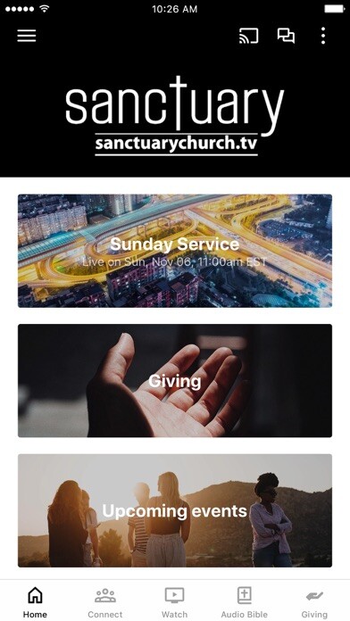 Emulate iPhone app Sanctuary Church Louisville using MyAndroid Emulate iPhone app Sanctuary Church Louisville using MyAndroid