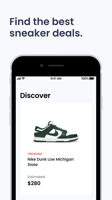 Emulate iPhone app Sanctuary: Sneaker Market Data using MyAndroid