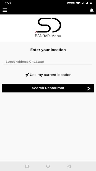 Run android online APK Sandar Customer App from MyAndroid or emulate Sandar Customer App using MyAndroid